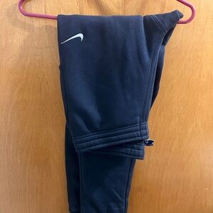 Nike Black tapered fleece pants